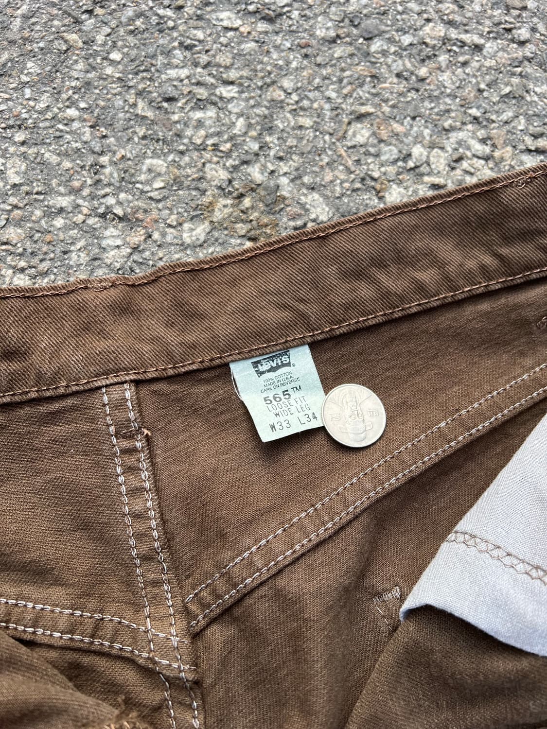 🇺🇸 90s 리바이스 565 루즈핏 와이드레그 33-34 상품이미지3