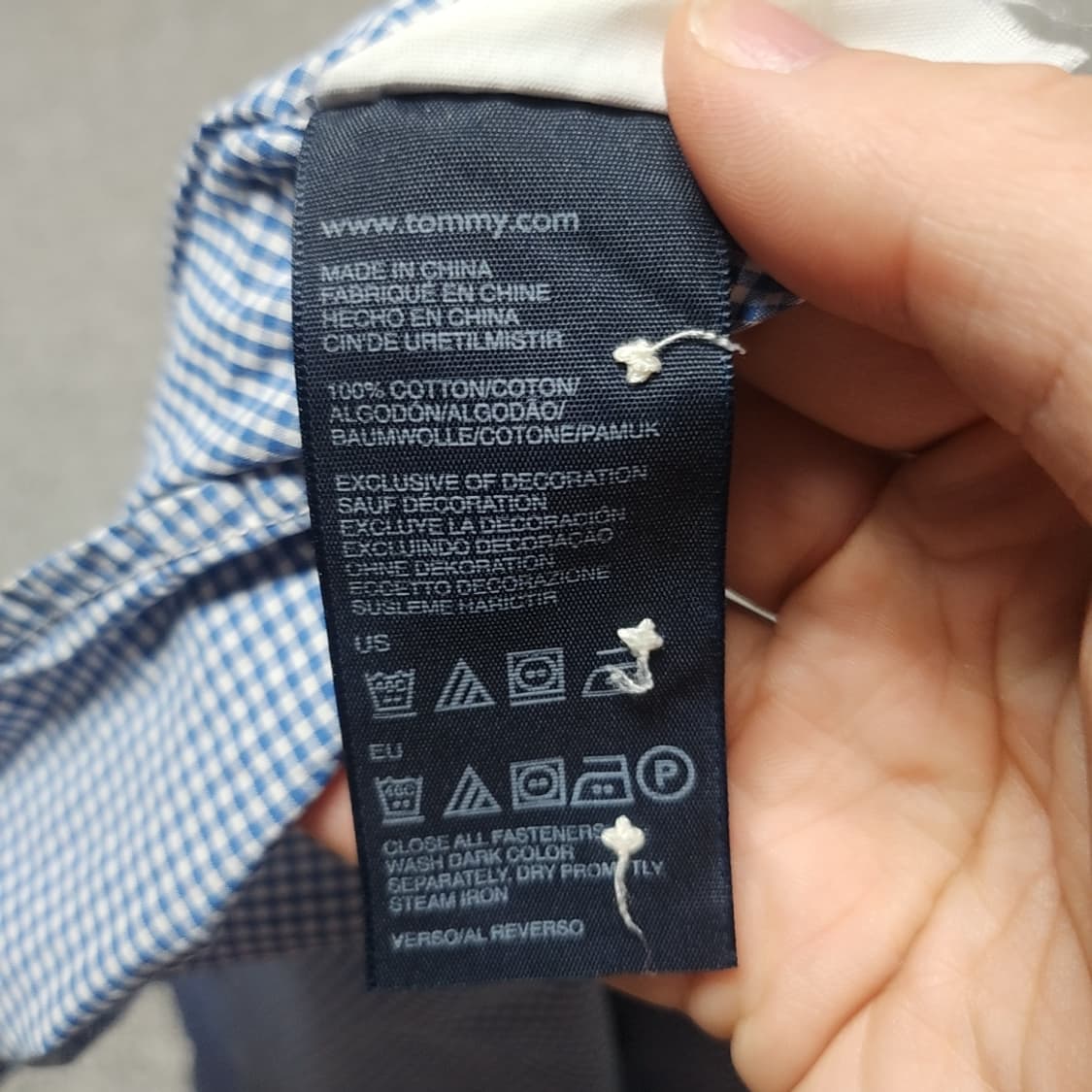 [L] 타미힐피거 슬림핏 체크셔츠 (2909) 상품이미지5