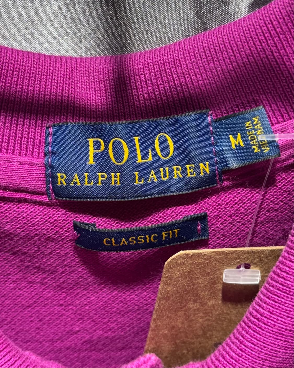 M 폴로랄프로렌 클래식핏 딥퍼플 카라 반팔 상품이미지5