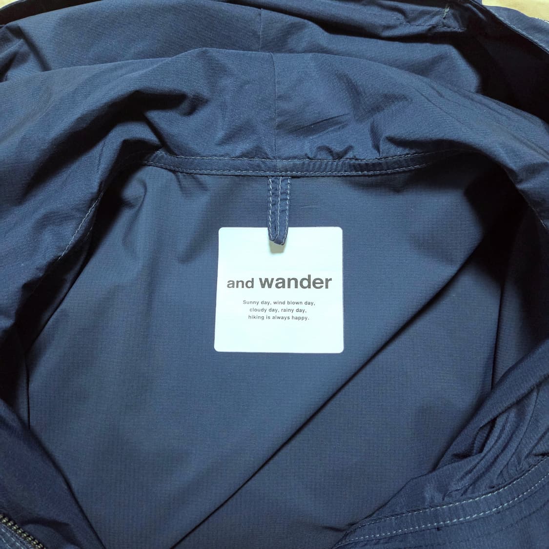 [M] 앤드원더 퍼텍스 윈드 자켓 네이비 / 바람막이 pertex 카키스 상품이미지5