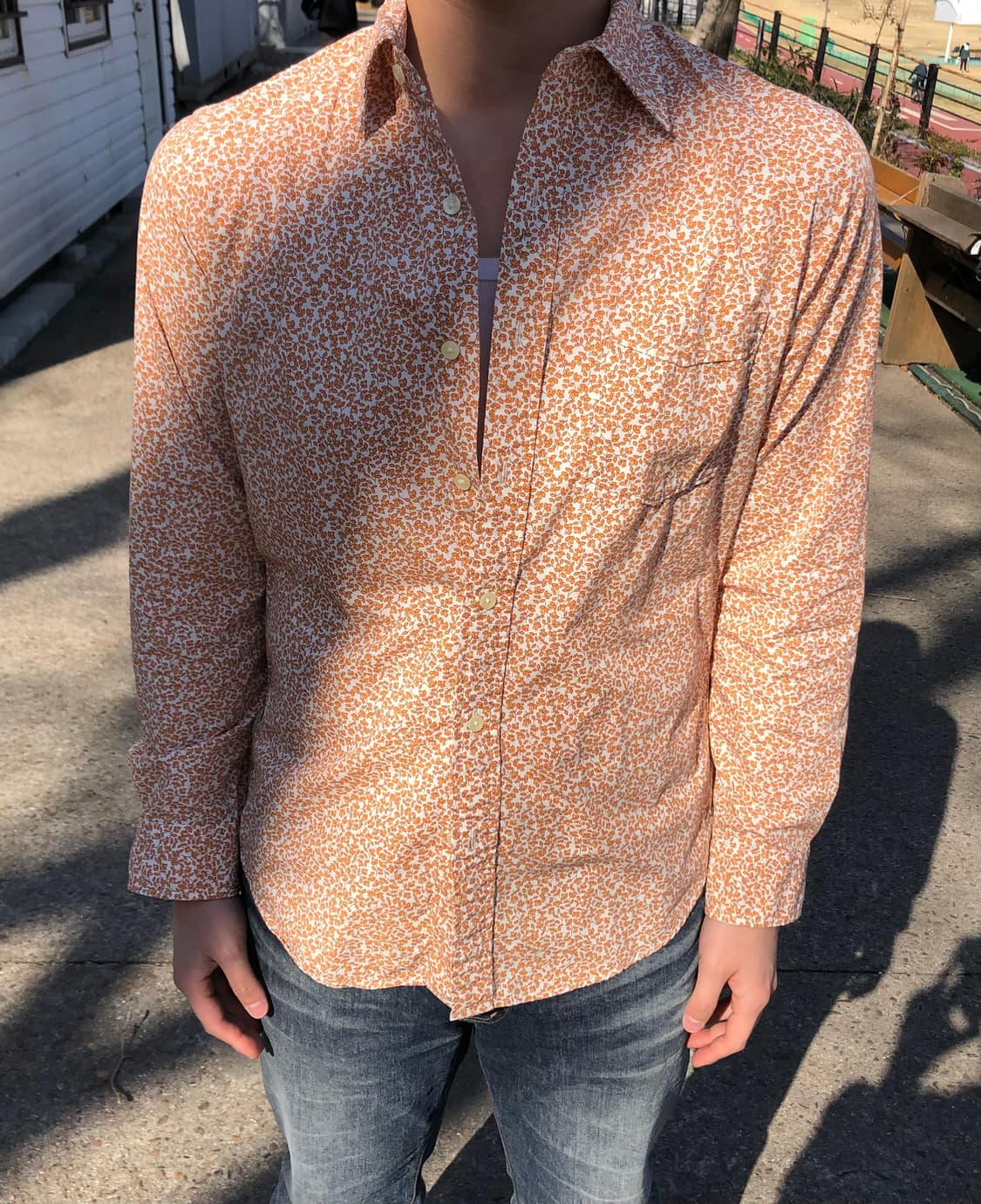 빈티지 유니클로 플로럴 패턴 셔츠 상품이미지4