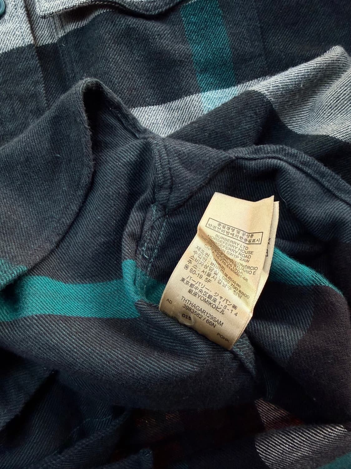 L/ 버버리 노바체크 코튼니팅 셔츠자켓 상품이미지9