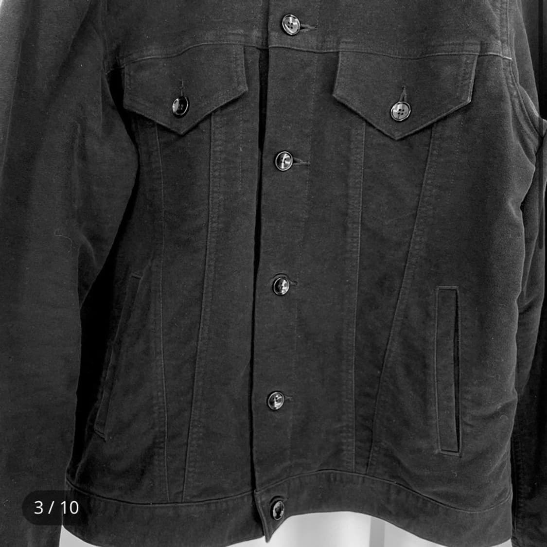 소프넷 스웨이드 트러커 재킷 상품이미지3