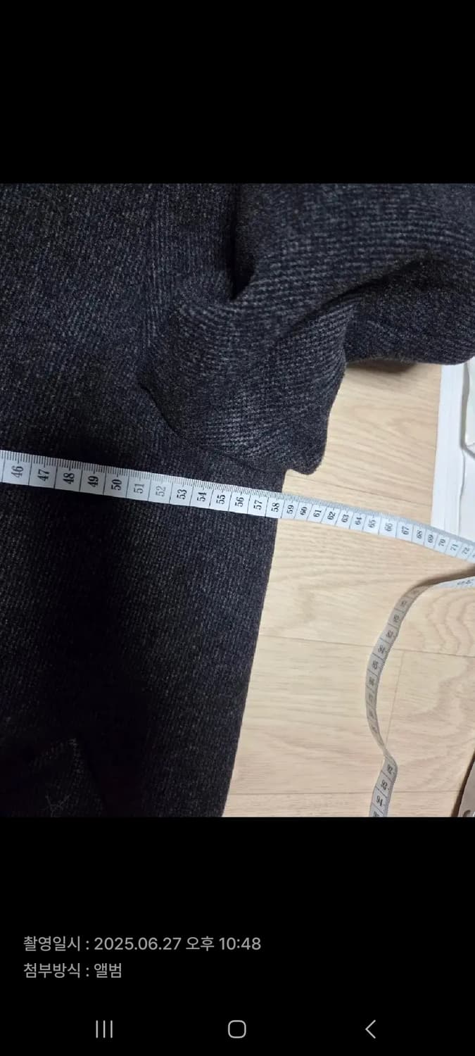 입생로랑 헤링본 울 코트 상품이미지3