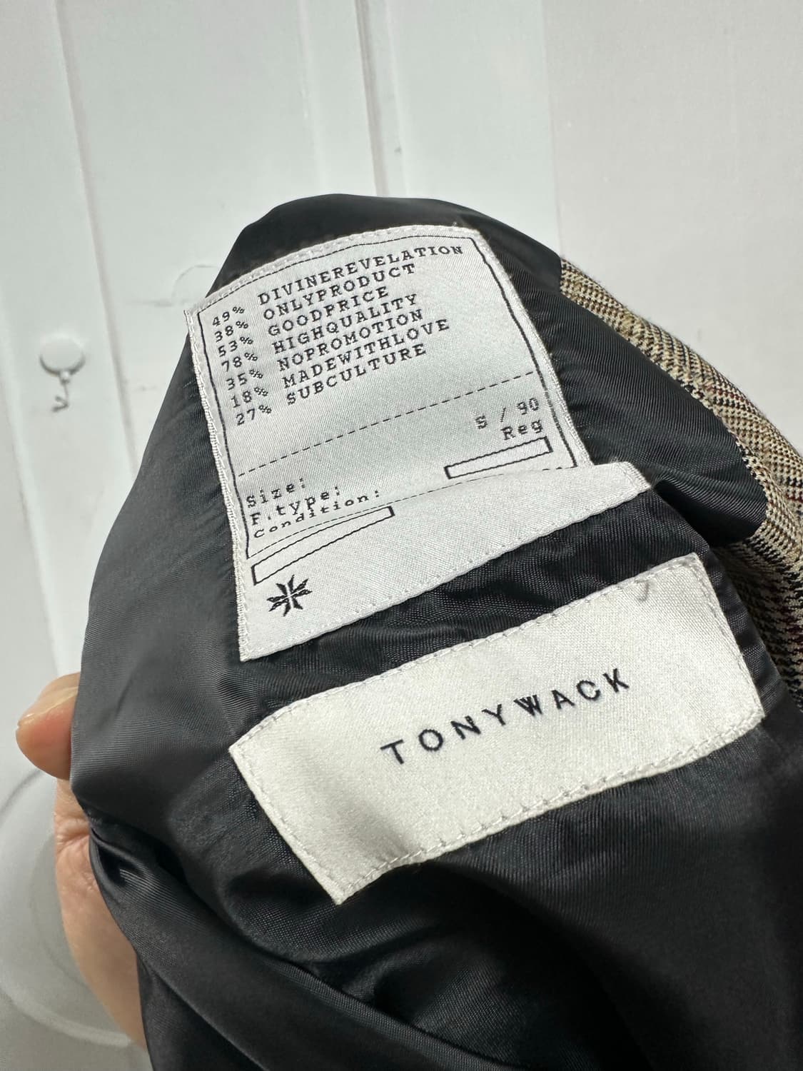 토니웩 체크 블레이저 상품이미지3