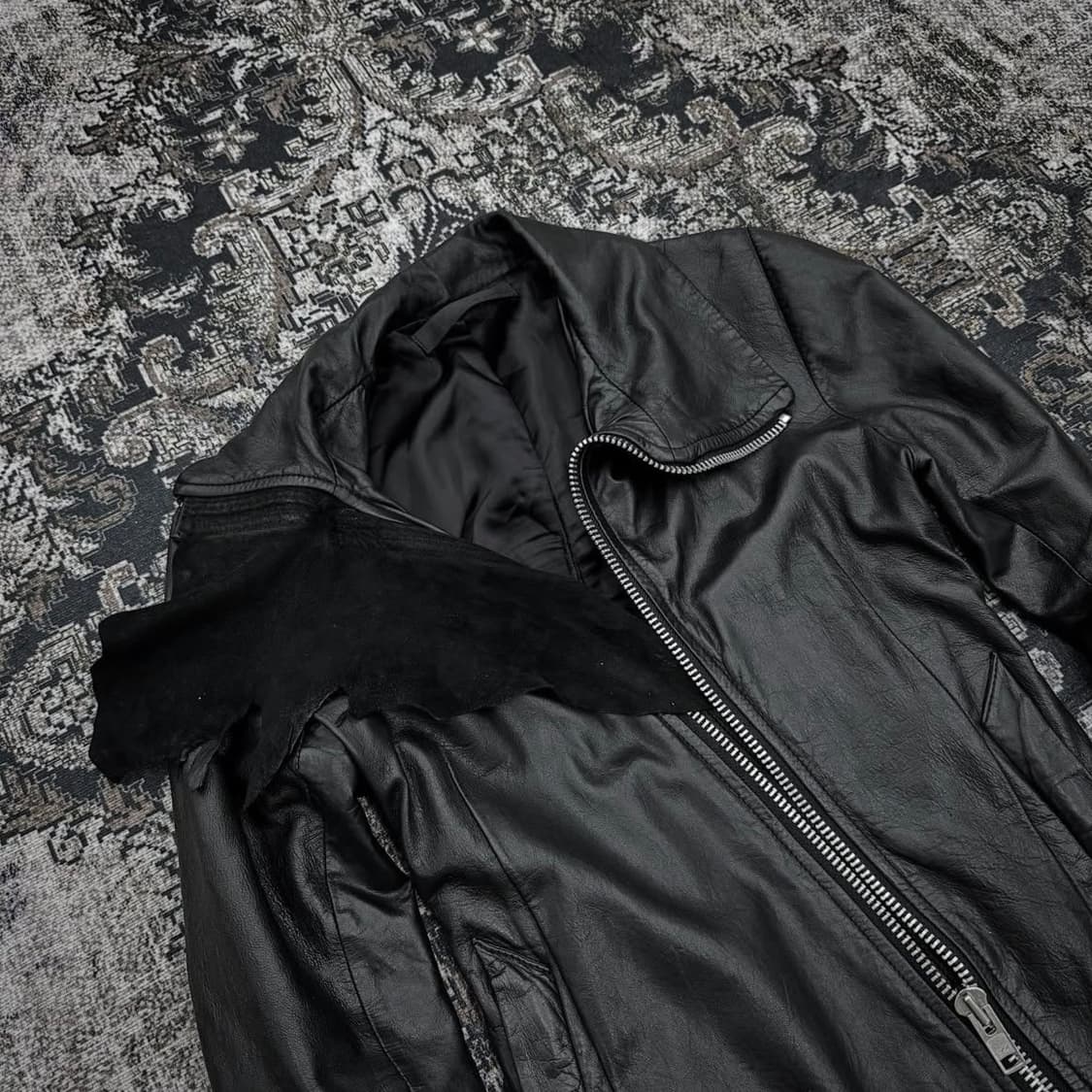 Ekam archive drape leather jacket 상품이미지3