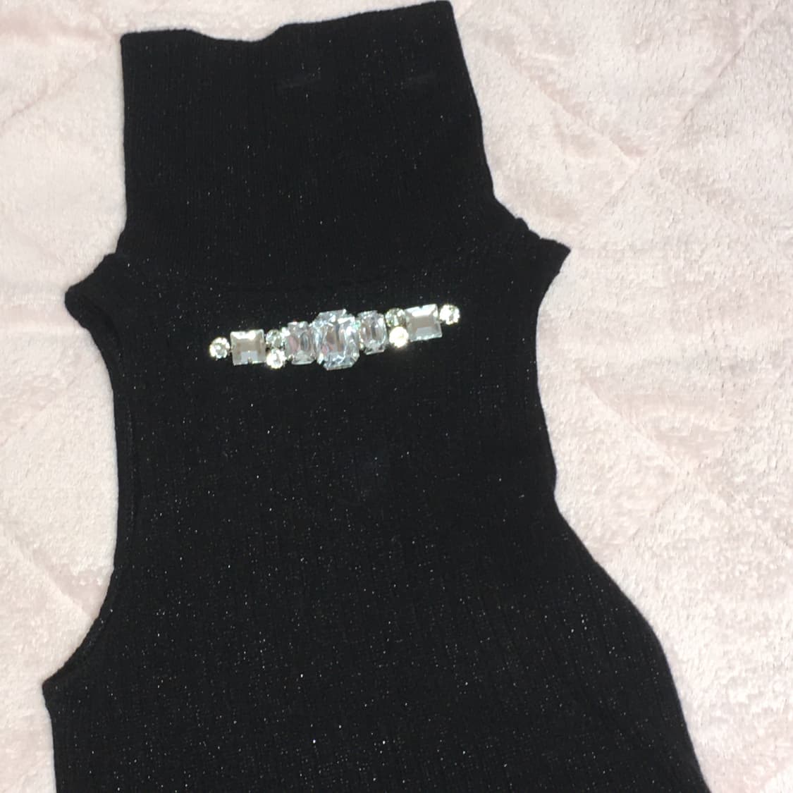 베이비메탈클럽 블랙 큐빅 나시 상품이미지1