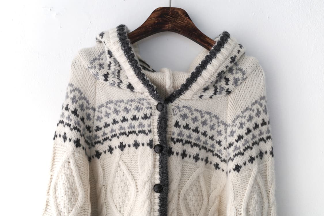 nordic hood cardigun  상품이미지3