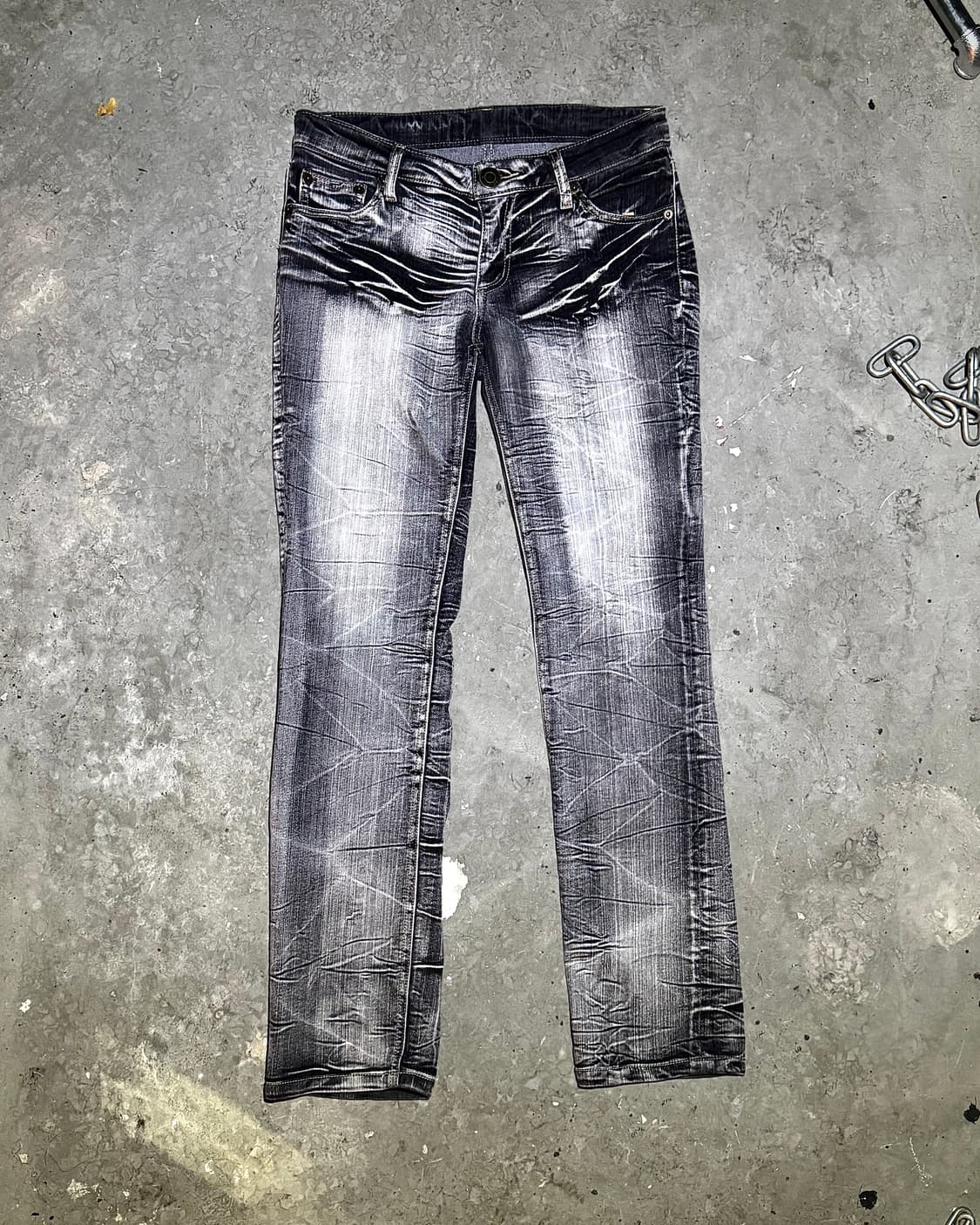 Grey Wash Denim Pants 상품이미지2