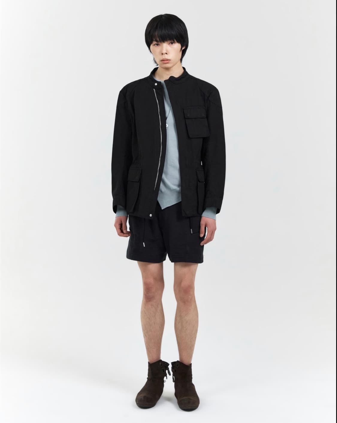 EE 누마레 커브드 헌팅 자켓 블랙 [s] 상품이미지4