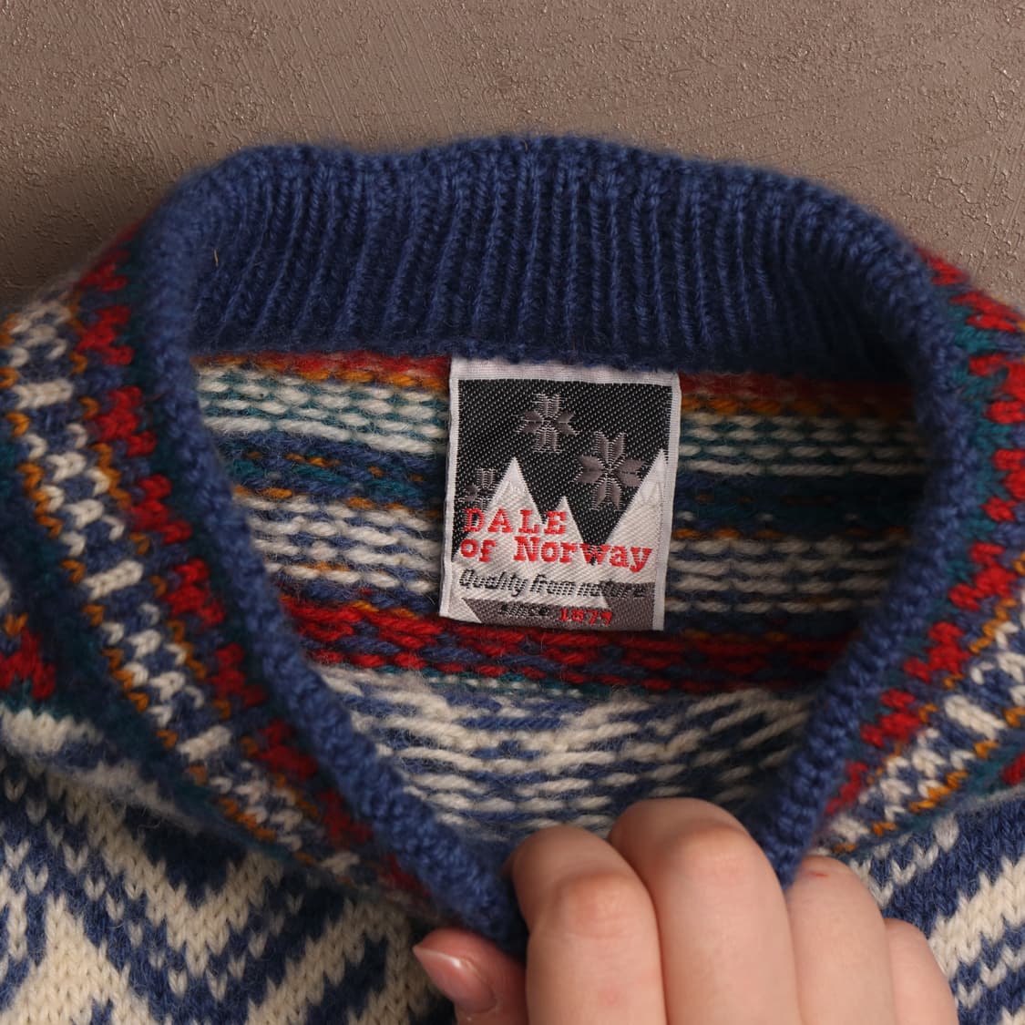 빈티지 노르딕 헤비울 스웨터 A1791 상품이미지3