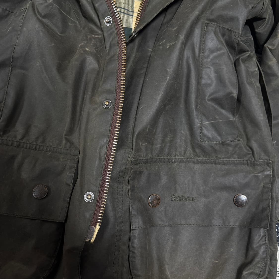바버 뷰포트 왁스자켓 34 사이즈 상품이미지3