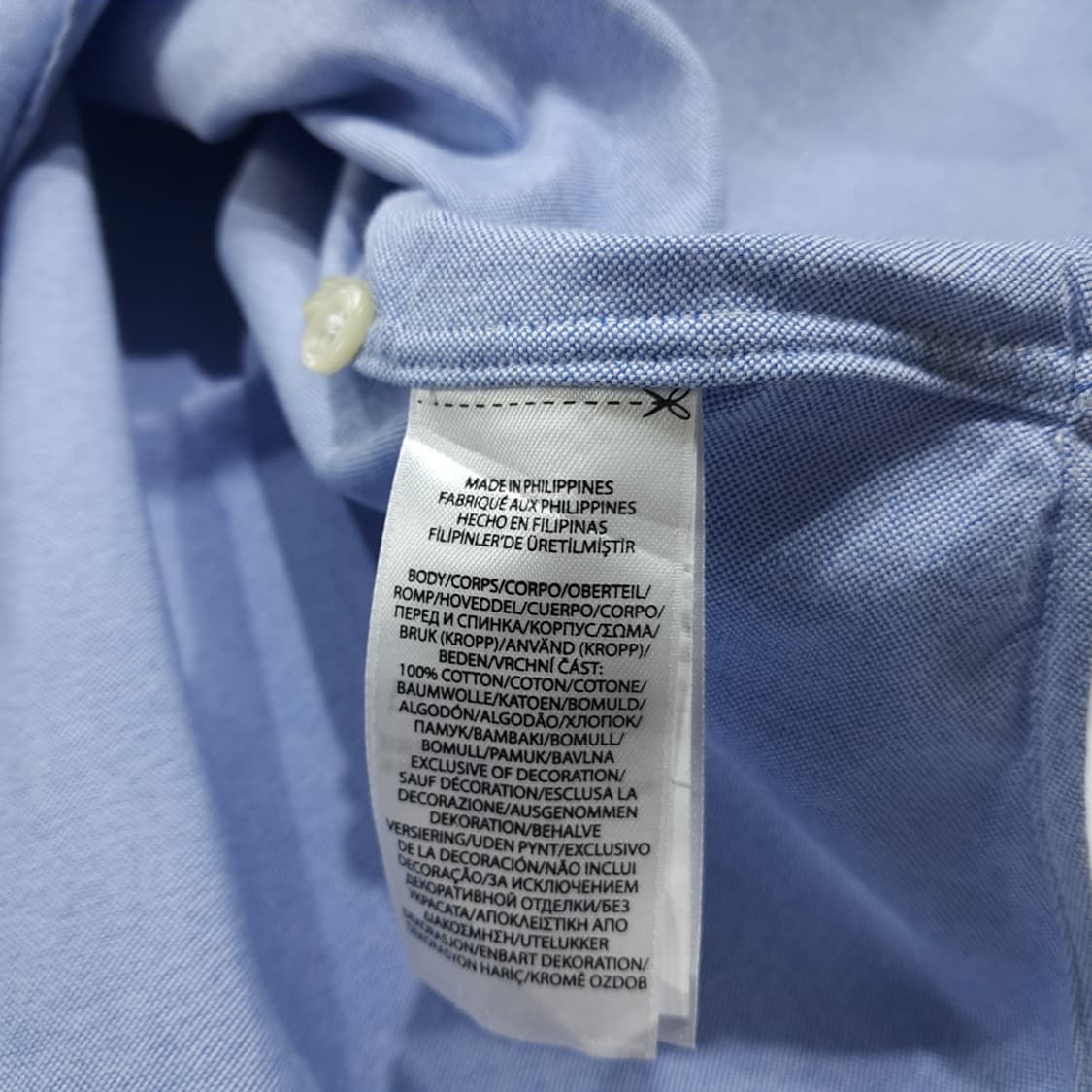 CL515 2XB 폴로 코튼 옥스포드 클래식 블루 셔츠 남방 상품이미지5