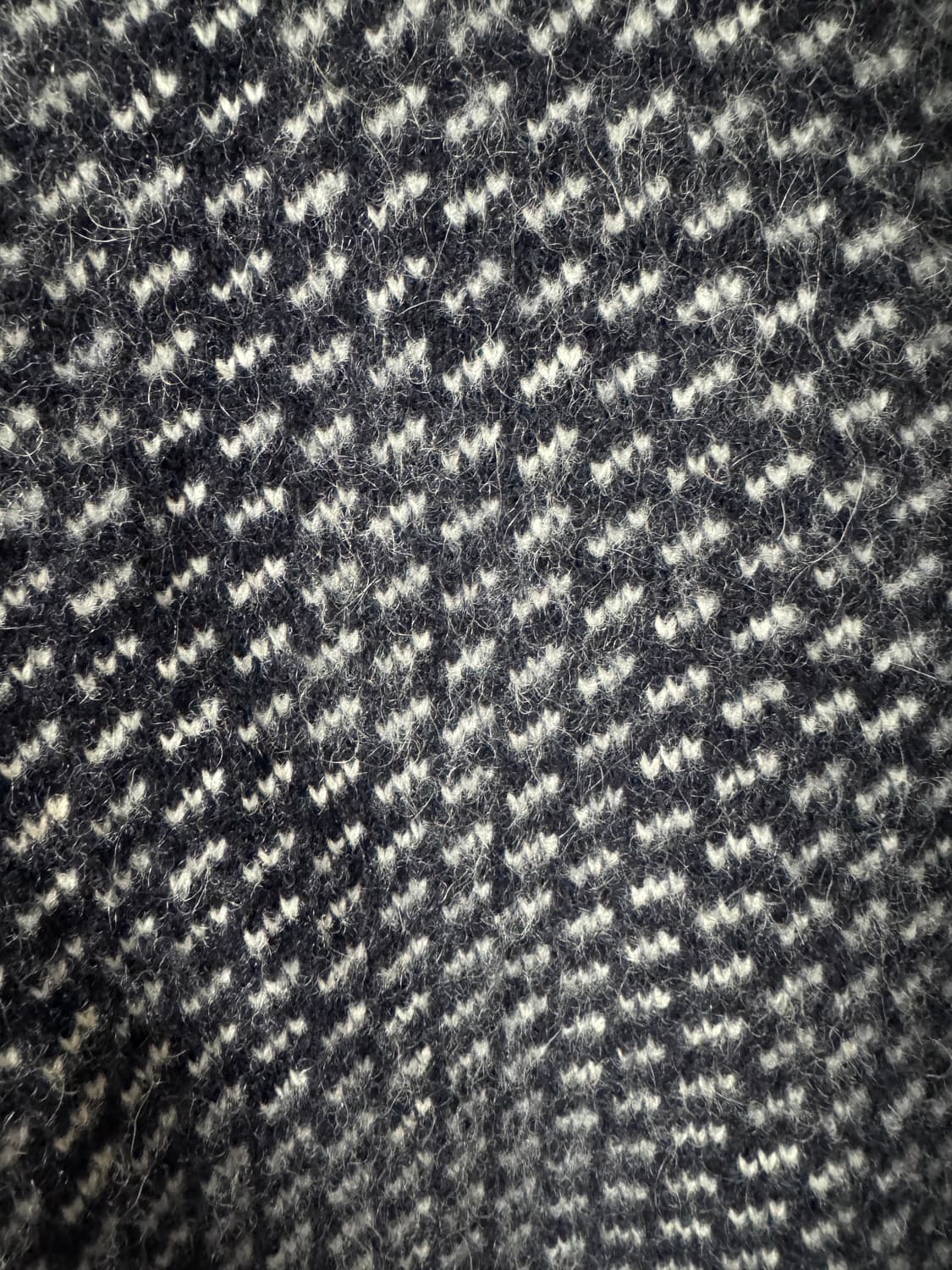 빈티지 엘엘빈 L.L.Bean 버드아이 울 라운드니트 네이비 L 상품이미지3