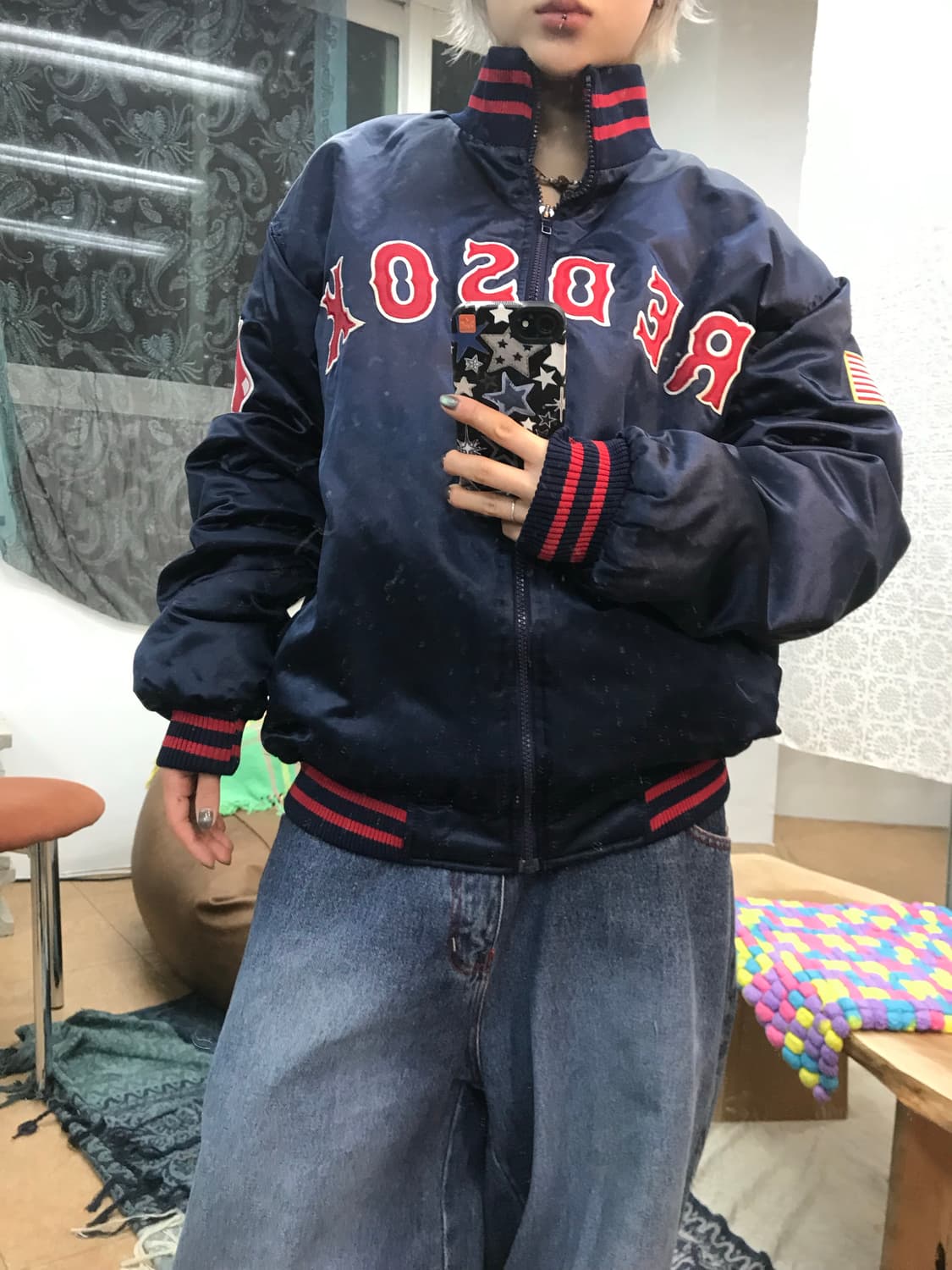 쿠퍼스타운 보스턴레드삭스 바시티자켓  상품이미지2