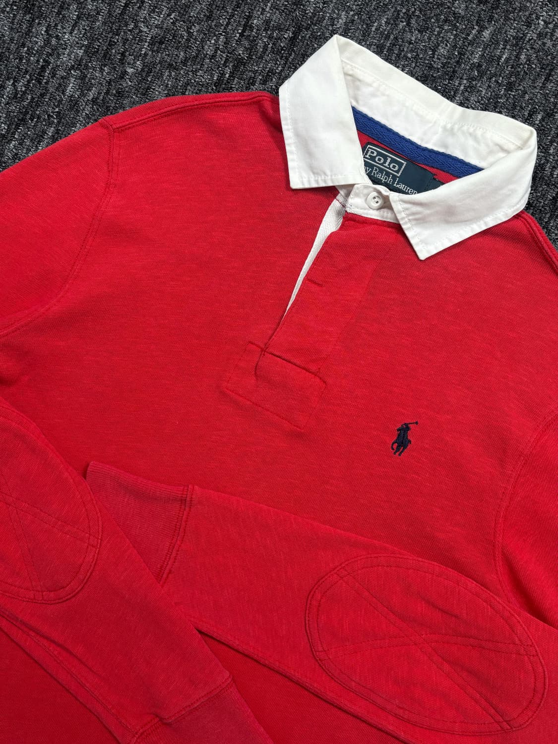 폴로 엘보우 패치 긴팔 럭비티 상품이미지5