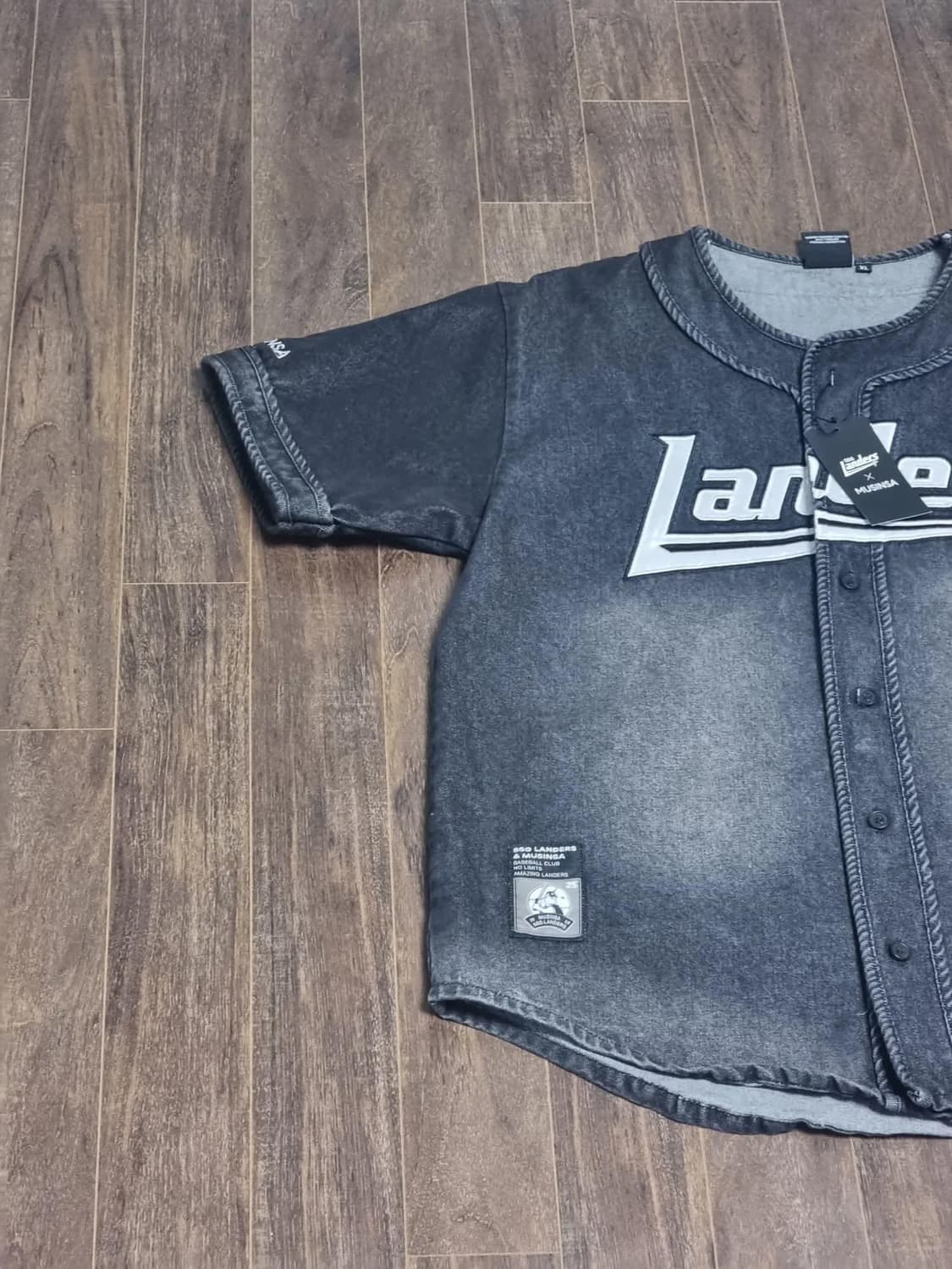 SSG랜더스 x 무신사 한정판 - 블랙데님 유니폼 XL 상품이미지3