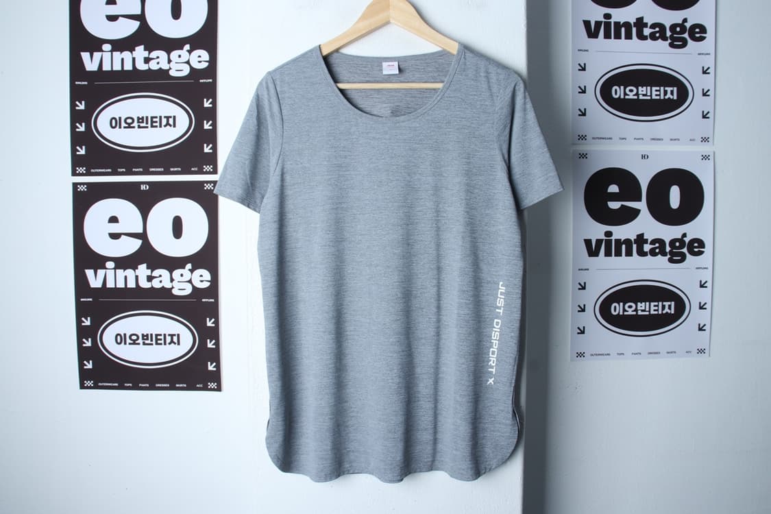 W(2XL) JDX 반팔 티셔츠 빅사이즈 골프 기능성 그레이-H32597 상품이미지2