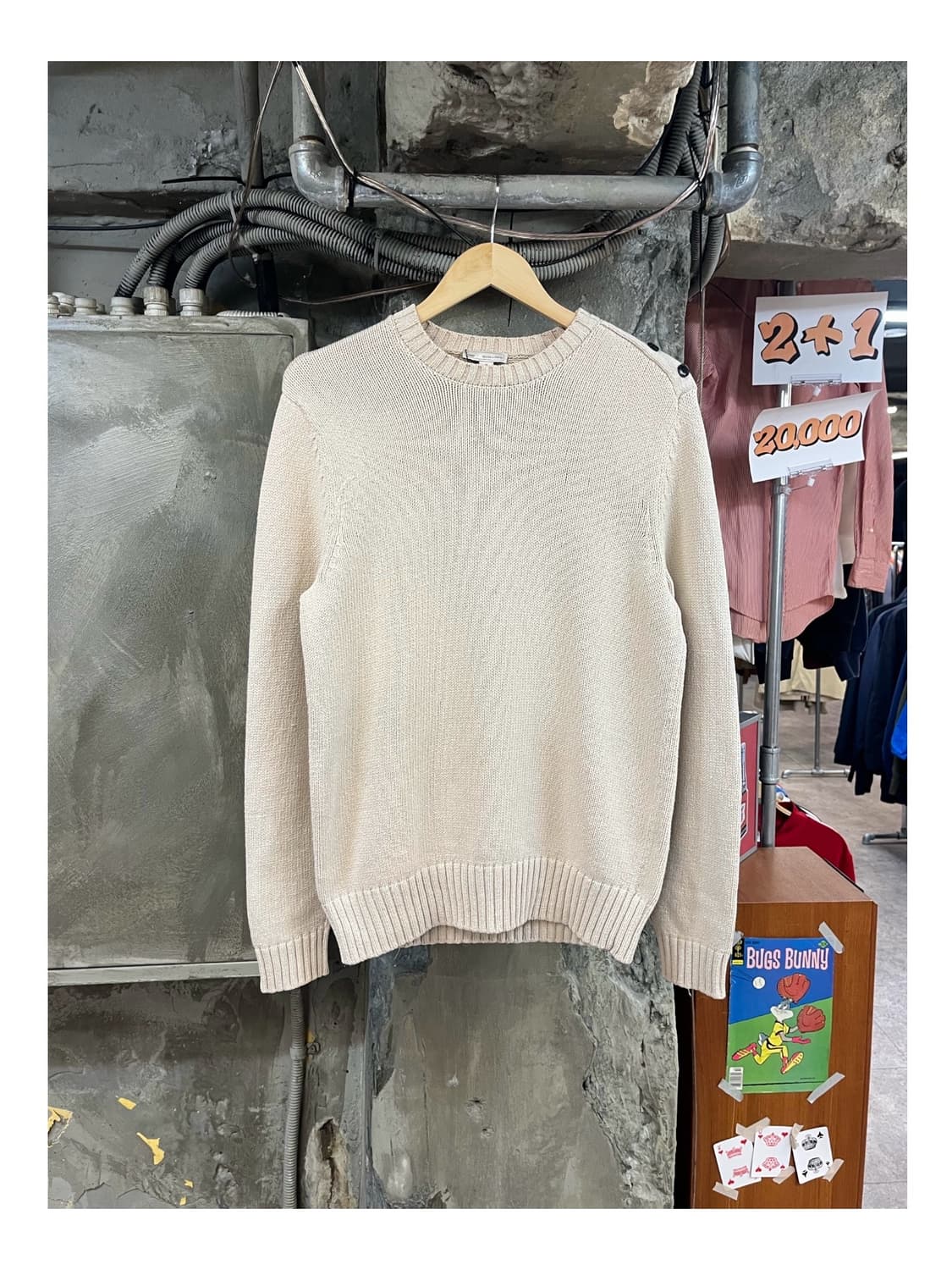 갭 버튼 니트 아이보리 M #csz3336 상품이미지1