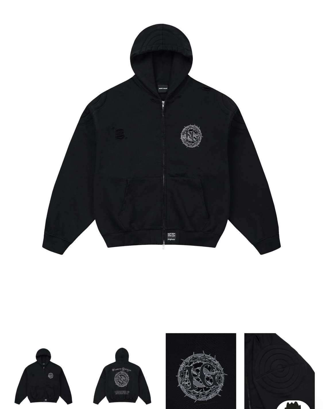 인세인개러지 후드집업 2사이즈 상품이미지1