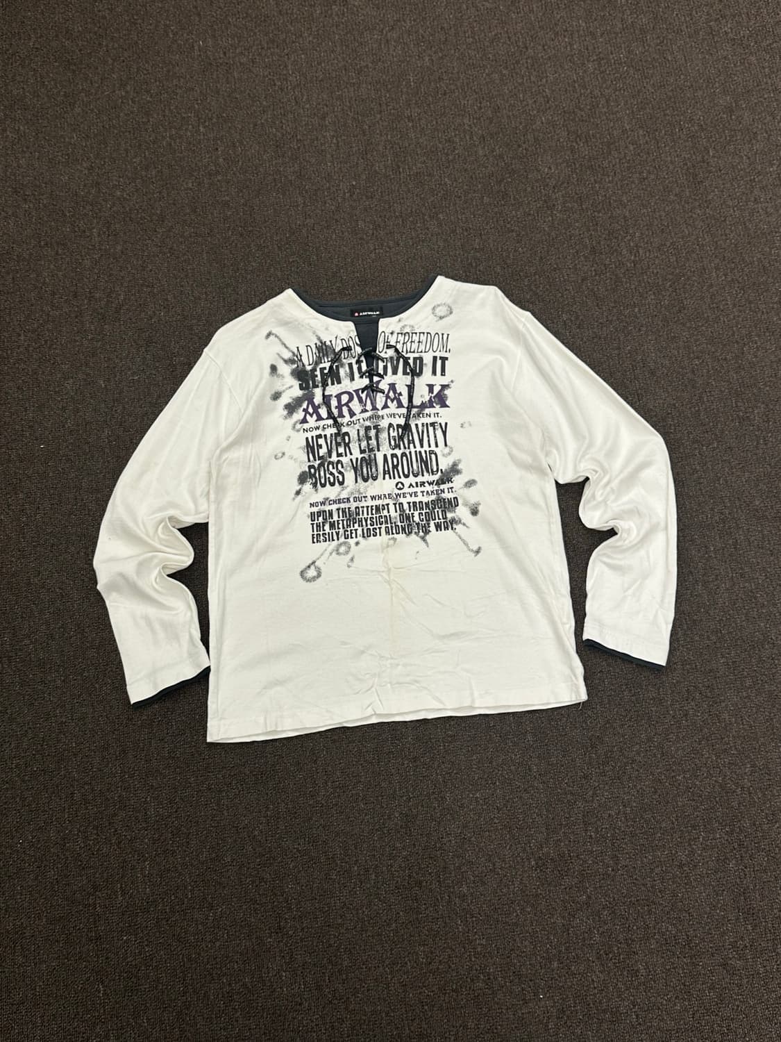 160)Airwalk vintage 여성 y2k 펑크 롱슬리브(이염) 상품이미지2