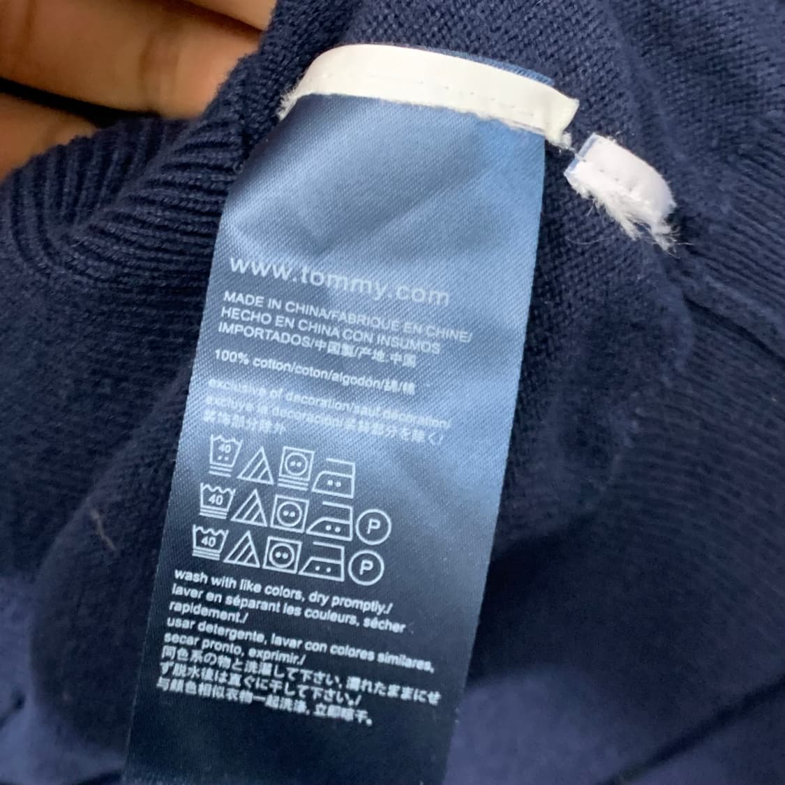 타미힐피거 플래그 네이비 니트 상품이미지4