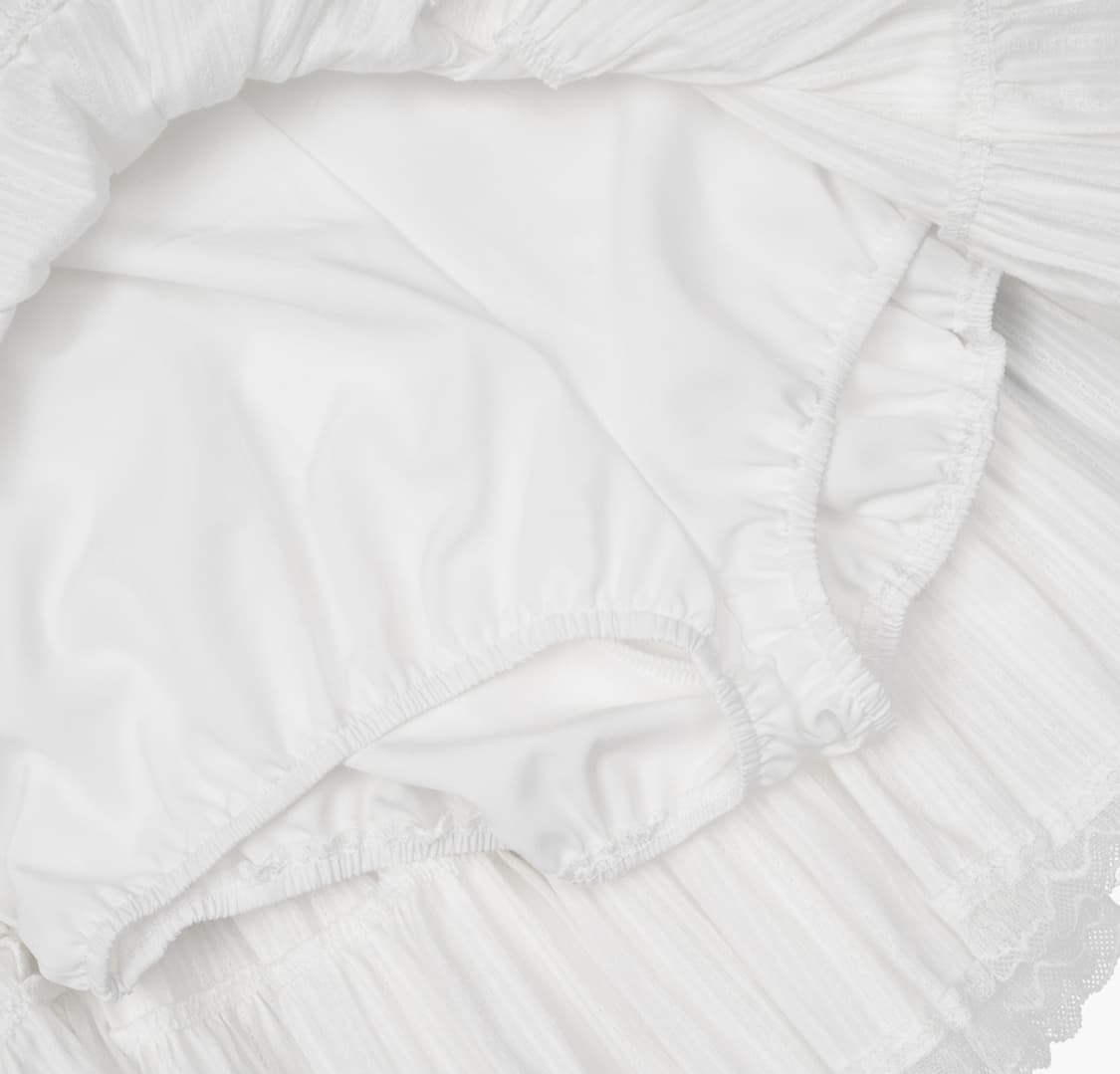 러프넥 POM POM VOLUME SKIRT WHITE [M] 상품이미지6