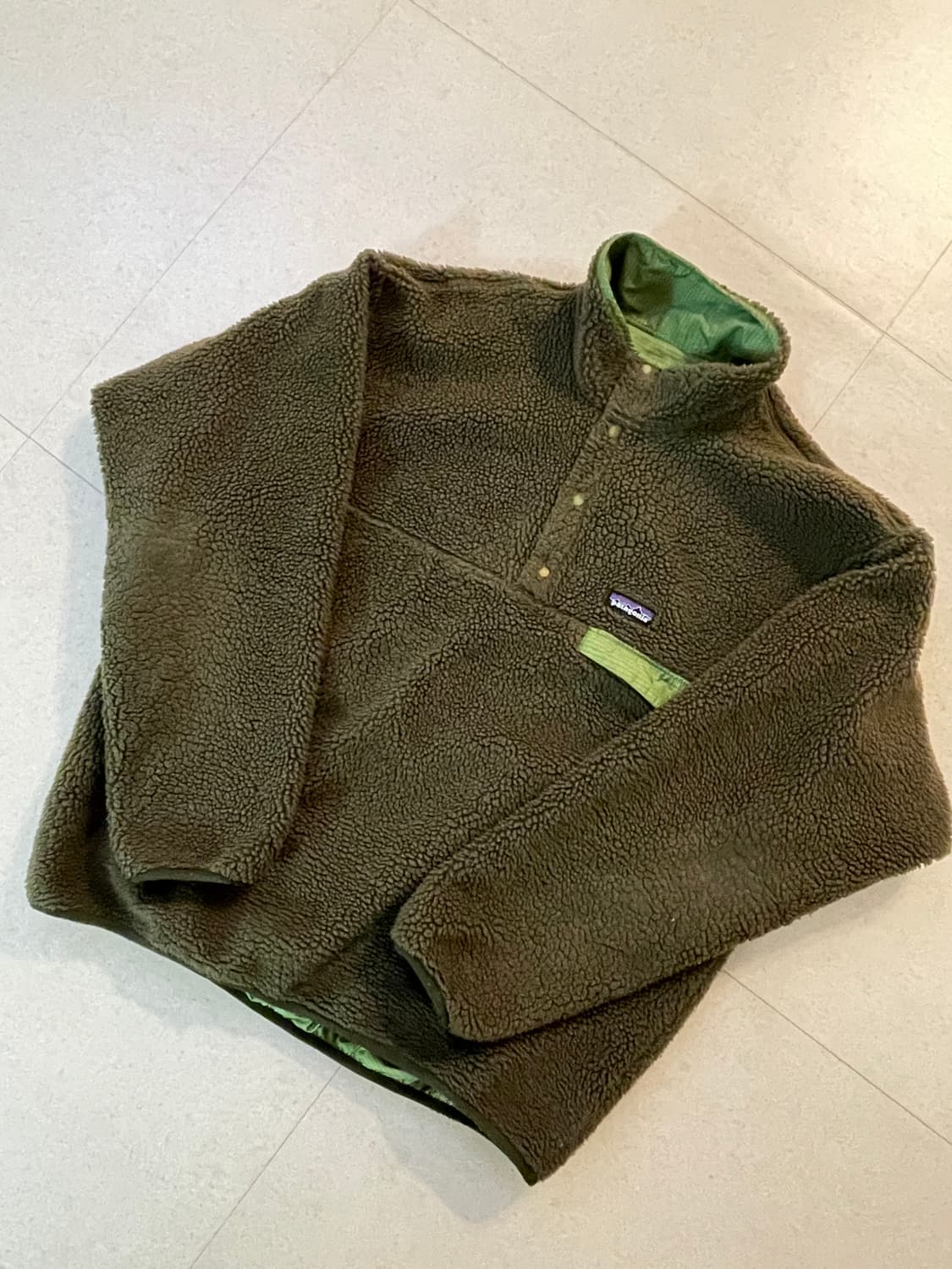 [L] 파타고니아 빈티지 글리세이드 스냅티 카키 / 그린 상품이미지1