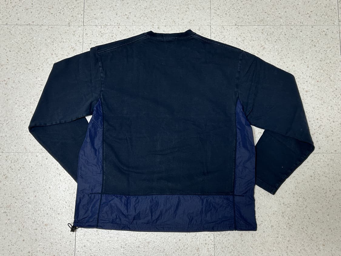 Unaffected Contrast Panel L/S Navy L 상품이미지2