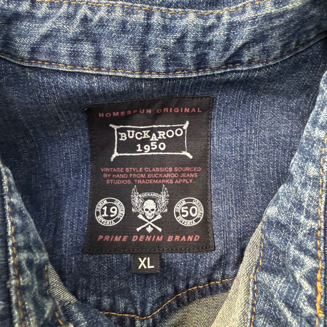 [XL] 버커루 웨스턴 데님 자켓 셔츠 1231T1 상품이미지3