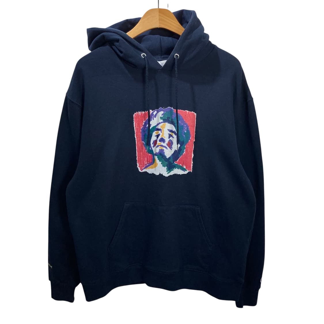 챔피온 프린팅 네이비 후드 상품이미지3