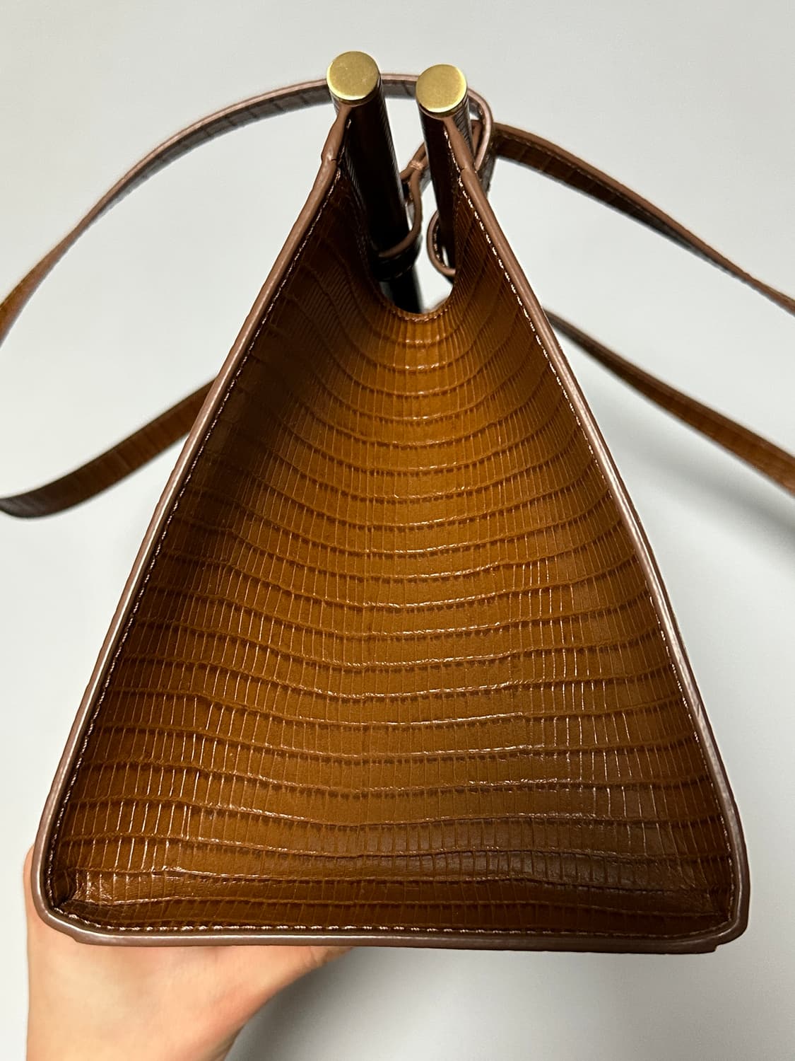 투티에 파라렐백 리자드브라운 상품이미지7