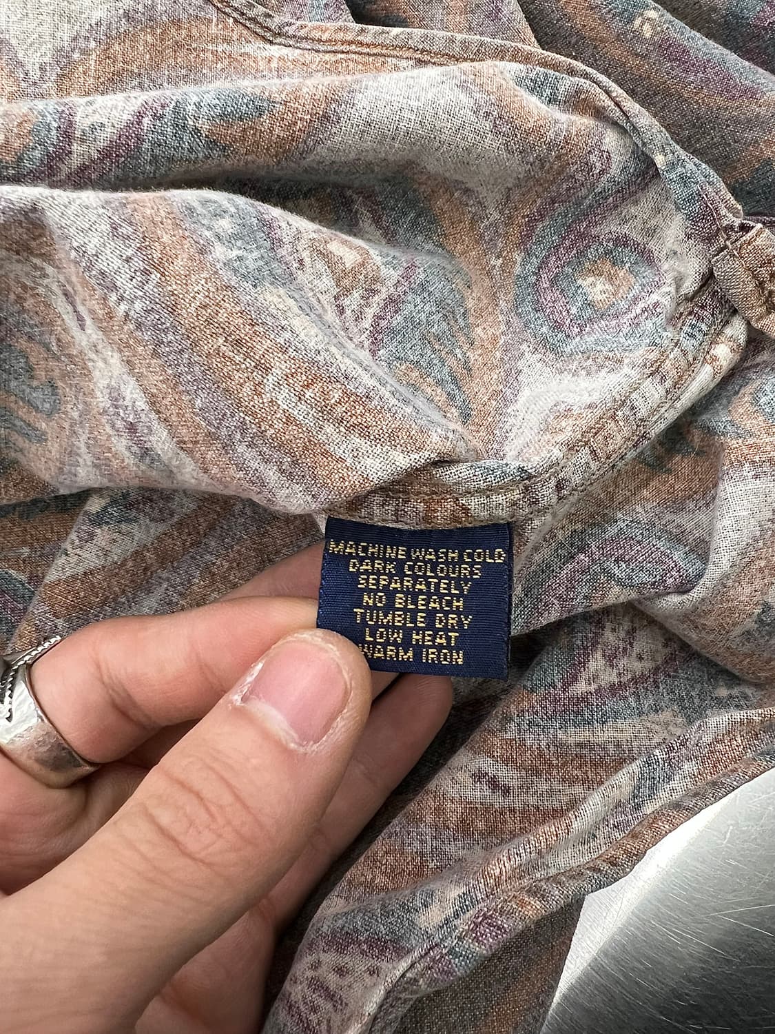 랄프로렌 챕스 오리엔탈 페이즐리 코튼 셔츠 상품이미지8