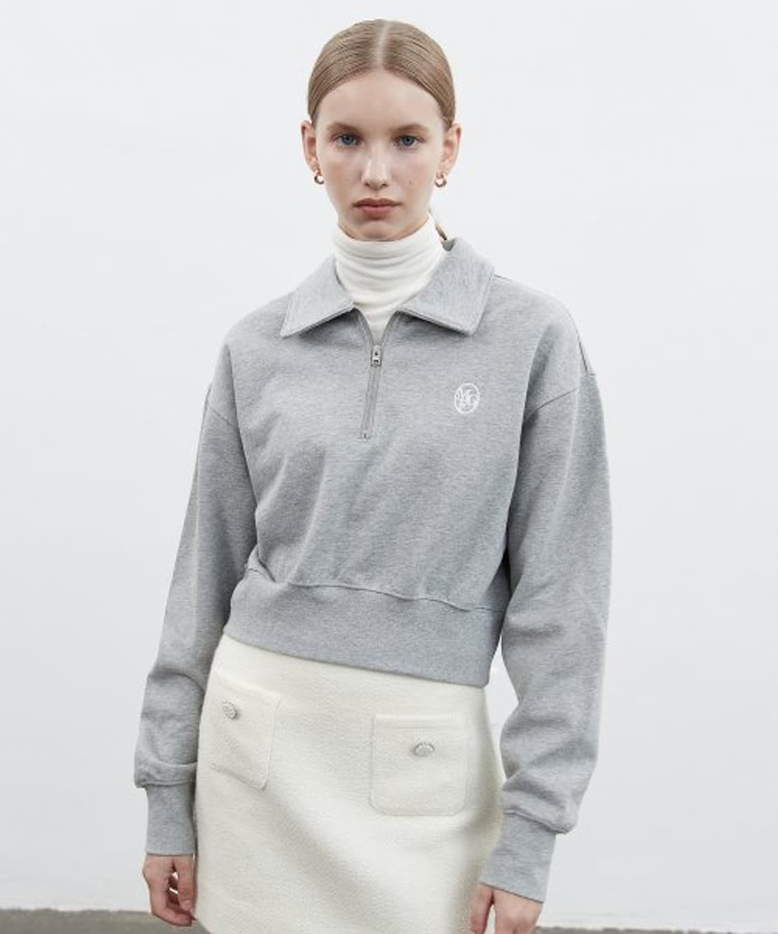 마리떼프랑소와저버 반집업 크롭 맨투맨/ 여성 맨투맨/ 여자 맨투맨  상품이미지1