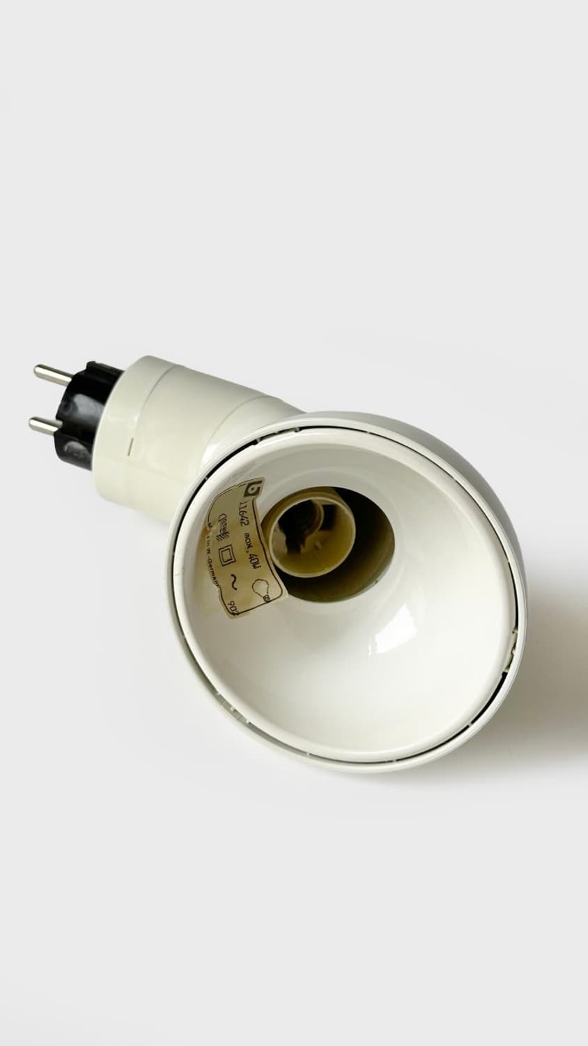 Vintage space age plug lamp─white 상품이미지5