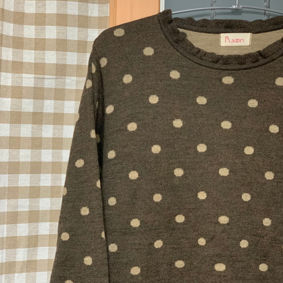 빈티지 모리걸 도트 니트 상품이미지3