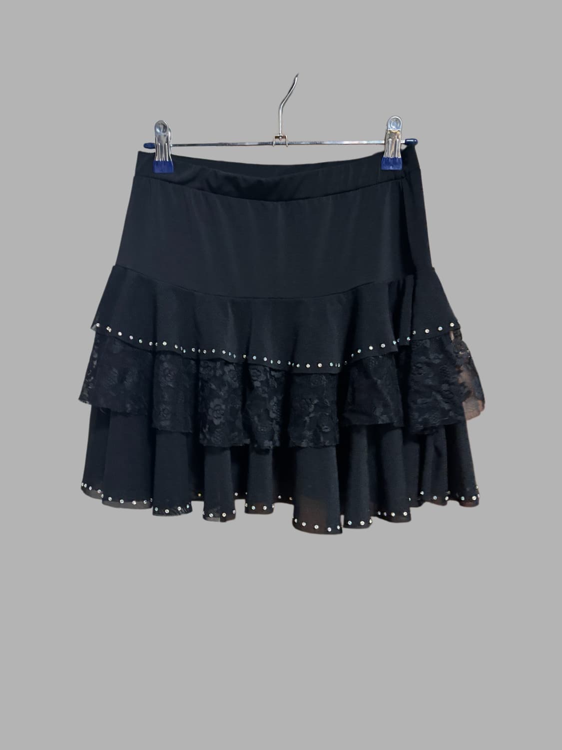 빈티지 블랙 레이스 캉캉 비즈 스커트  상품이미지2