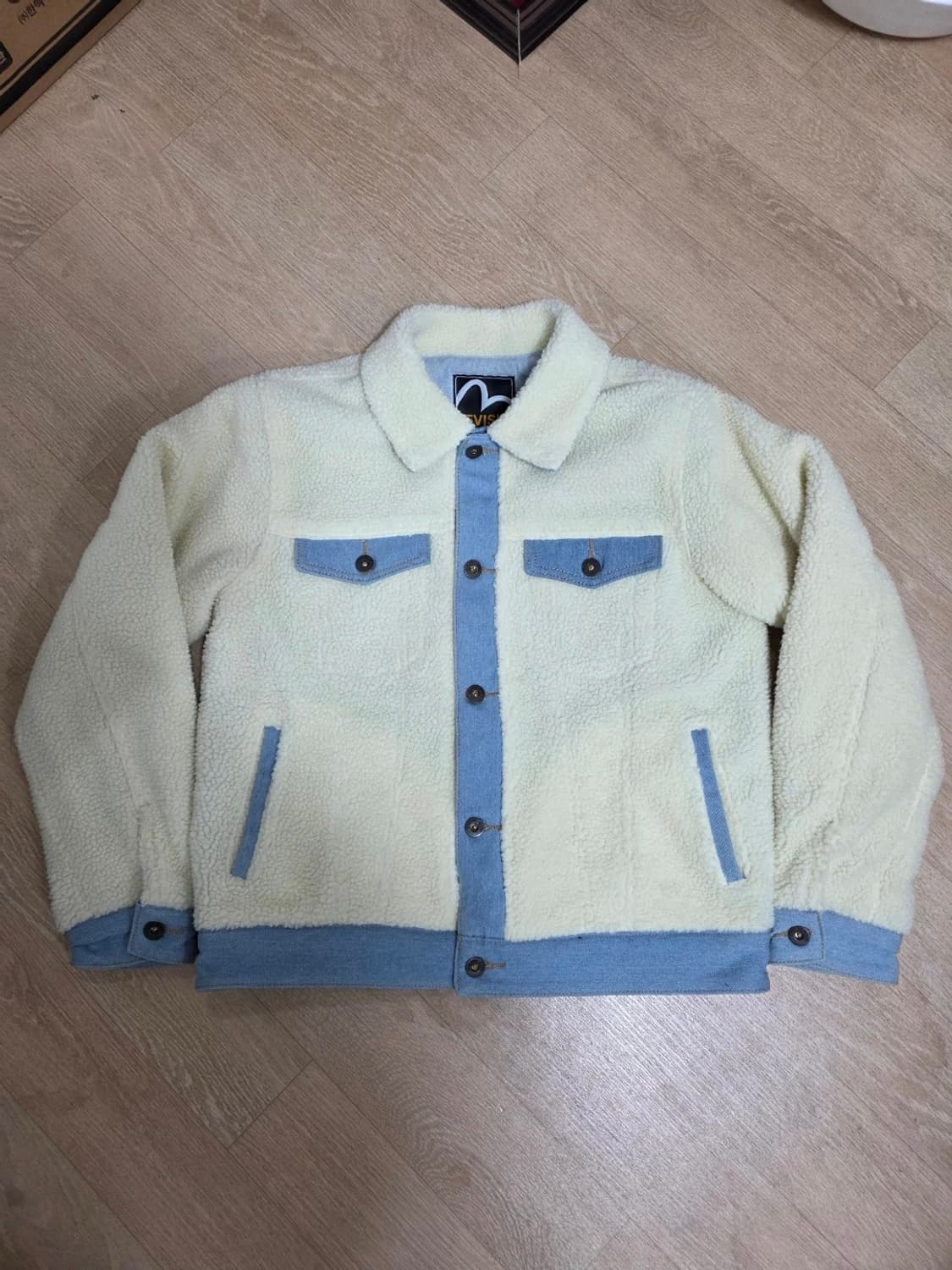 에비수 쉐르파 믹스업 데님 트러커 자켓 95 상품이미지2