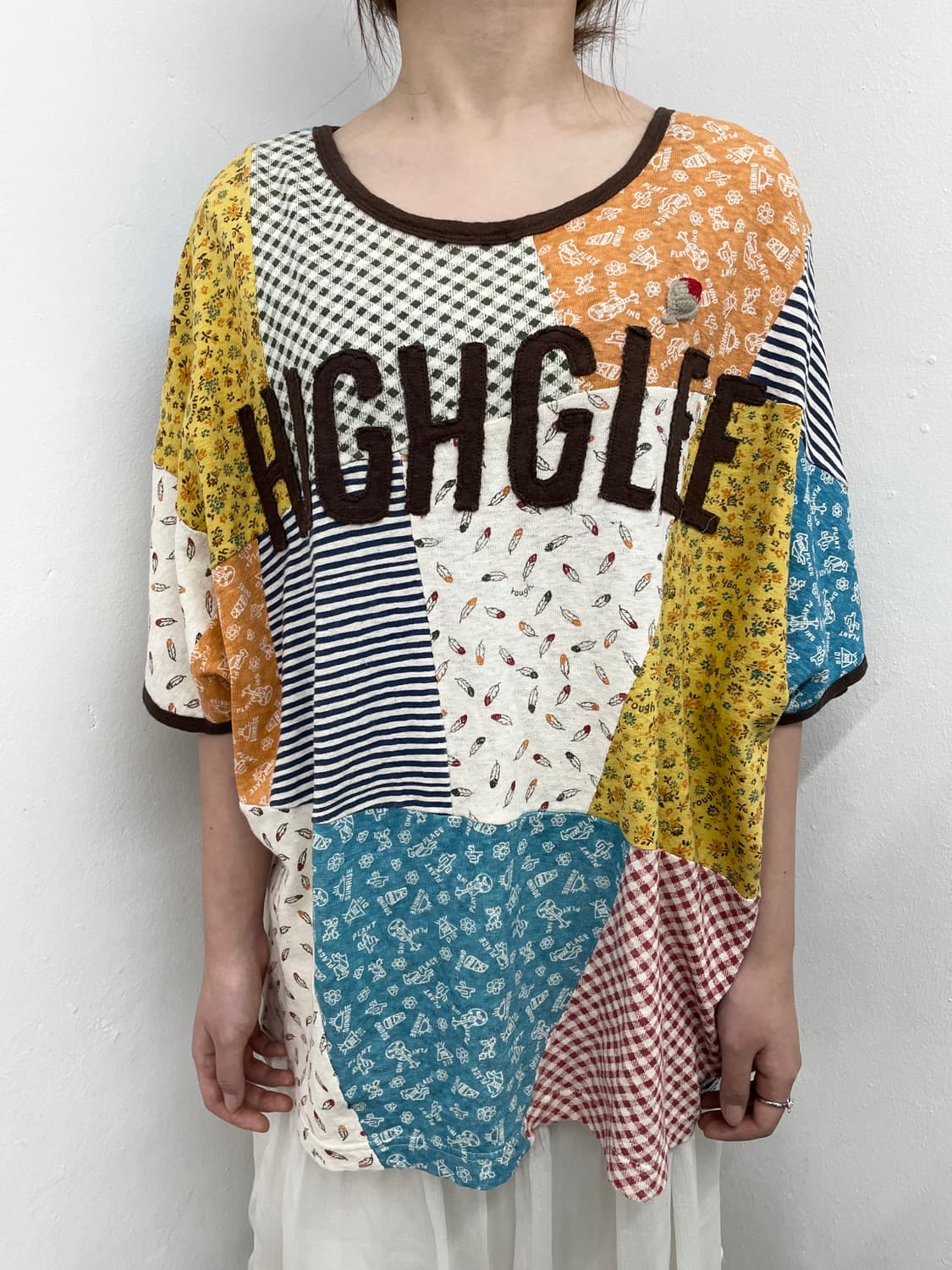 모리 패치 레터링 티셔츠 상품이미지2