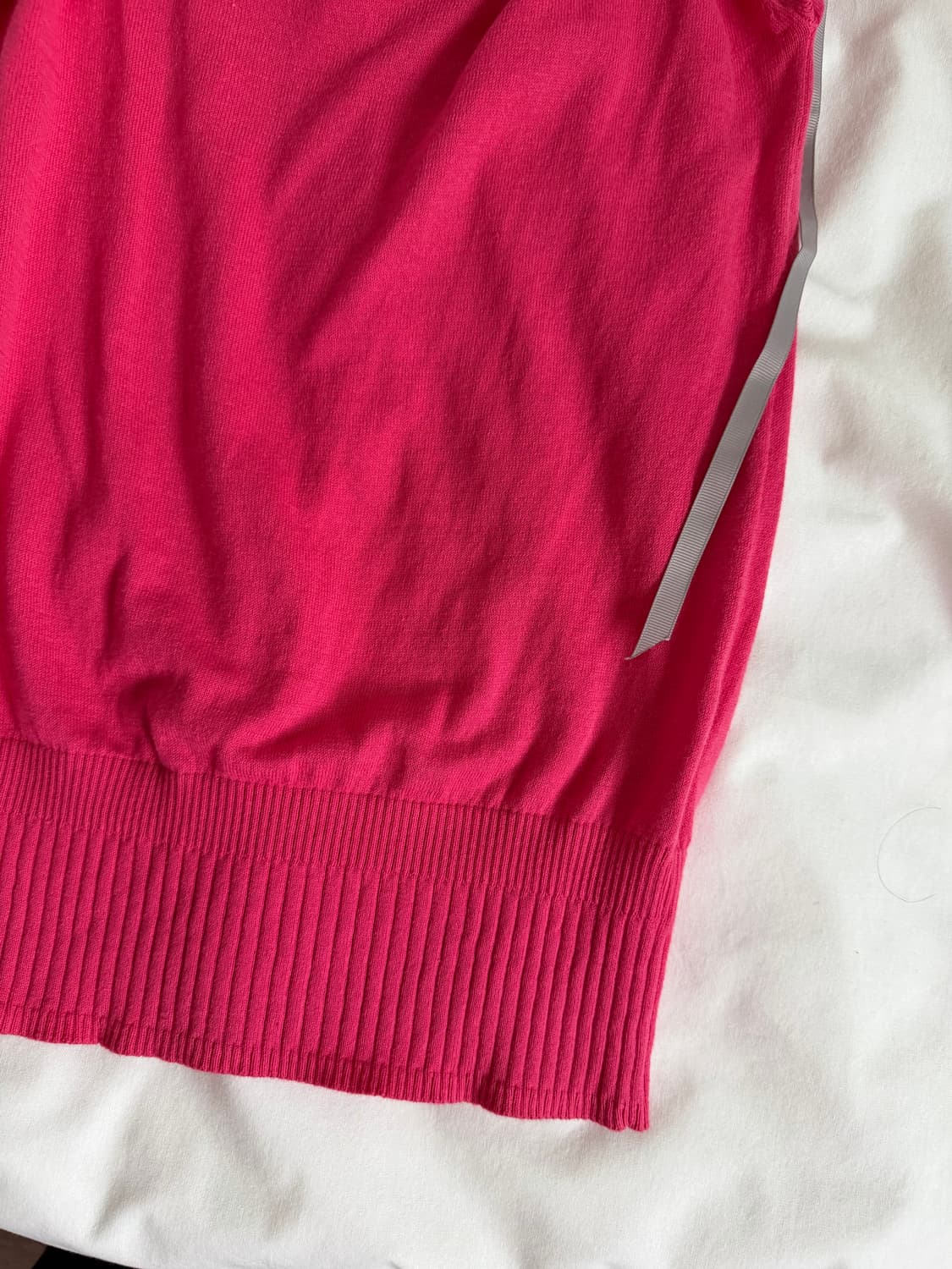 Ribbon ruffle knit top 상품이미지7