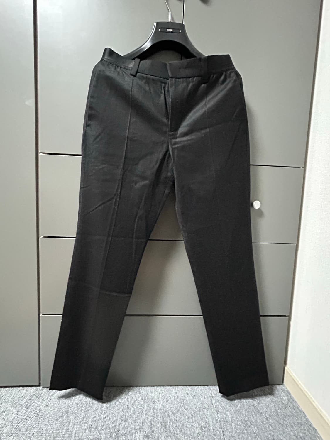 SYSTEM 검정색 슬랙스 상품이미지2