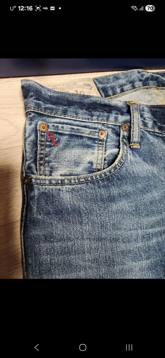 폴로 랄프로렌 레드스티치 데님 청바지 팬츠  상품이미지2