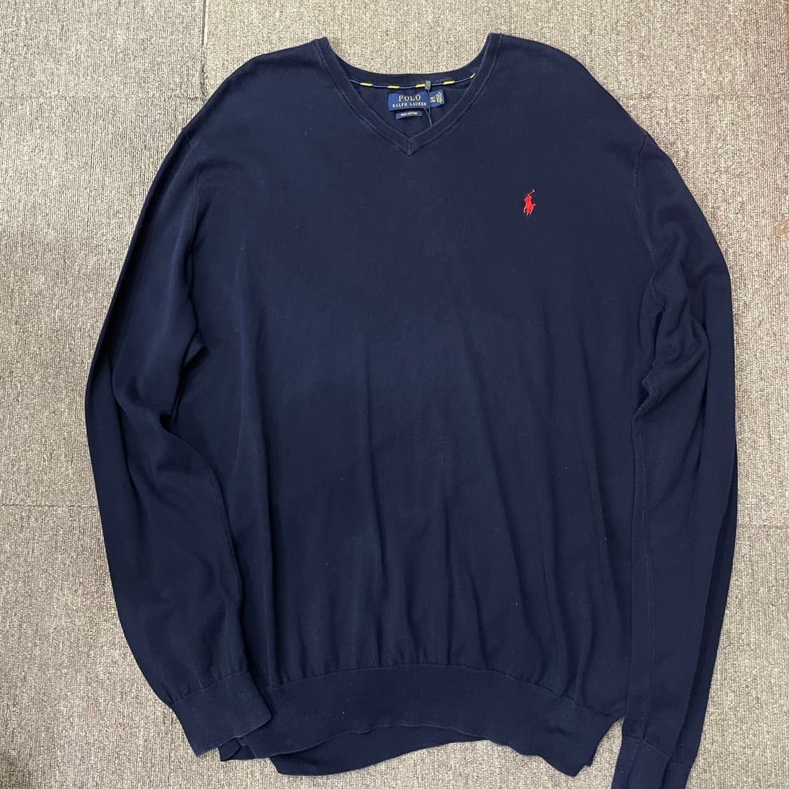 (4XL) POLO 폴로 랄프로렌 피마코튼 브이넥 니트  상품이미지1