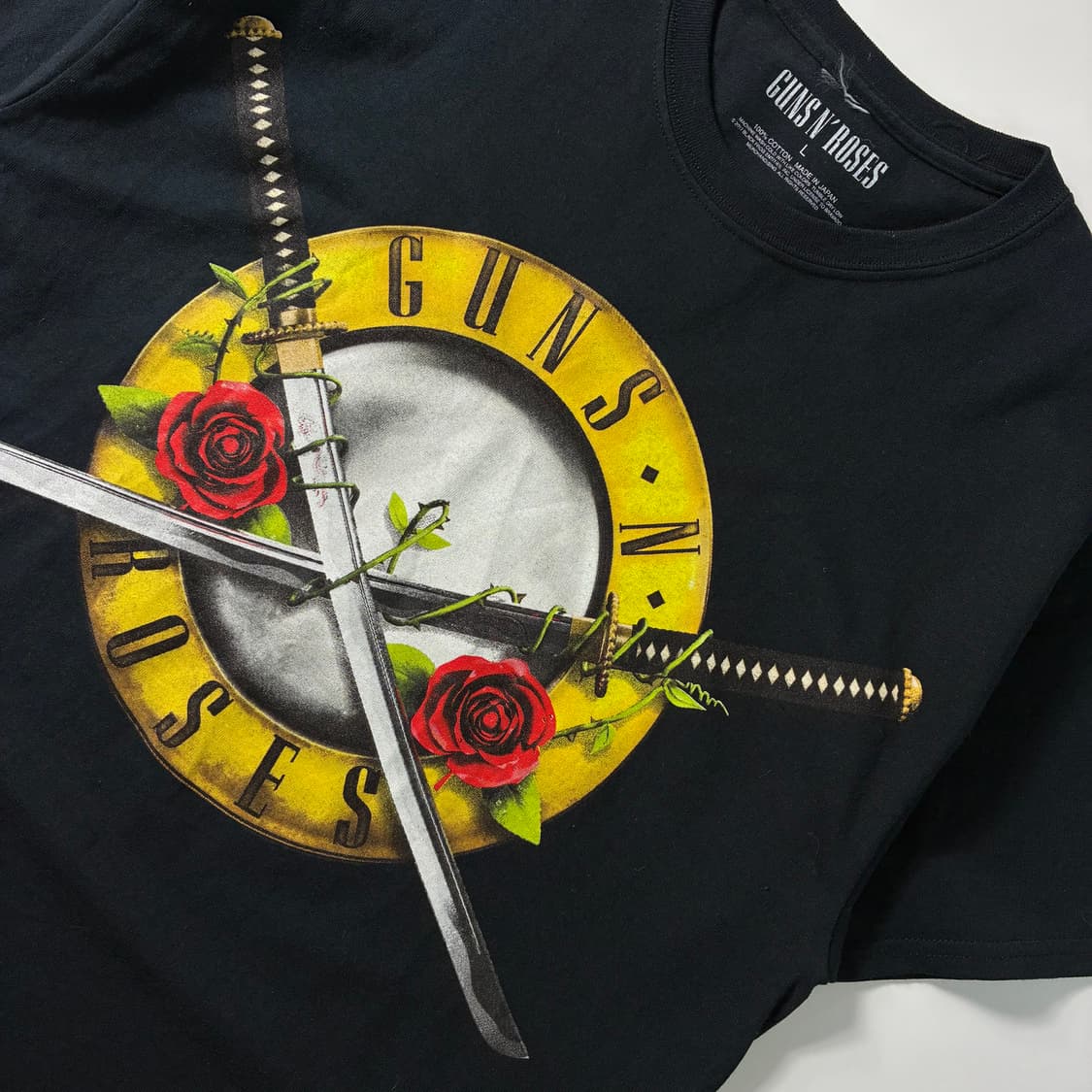 Guns n roses  건즈앤로지스 2017 일본투어 블랙 반팔 티셔츠 상품이미지2