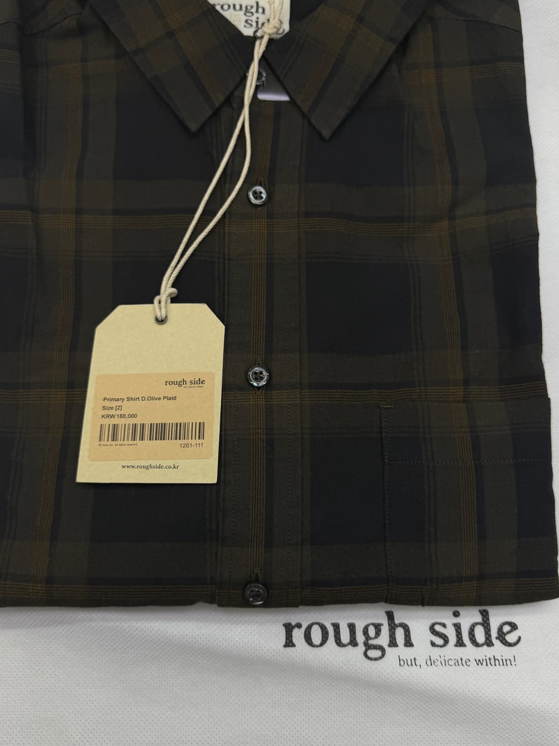 렆사 프라이머리셔츠 체크 rough side primary shirt 상품이미지4
