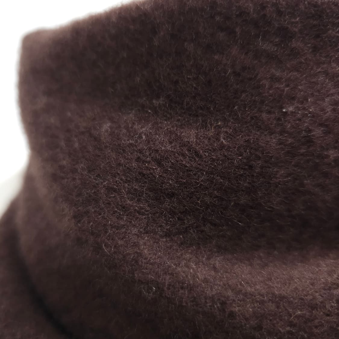 브라운 울 폼폼 트리밍 숄 머플러 상품이미지5