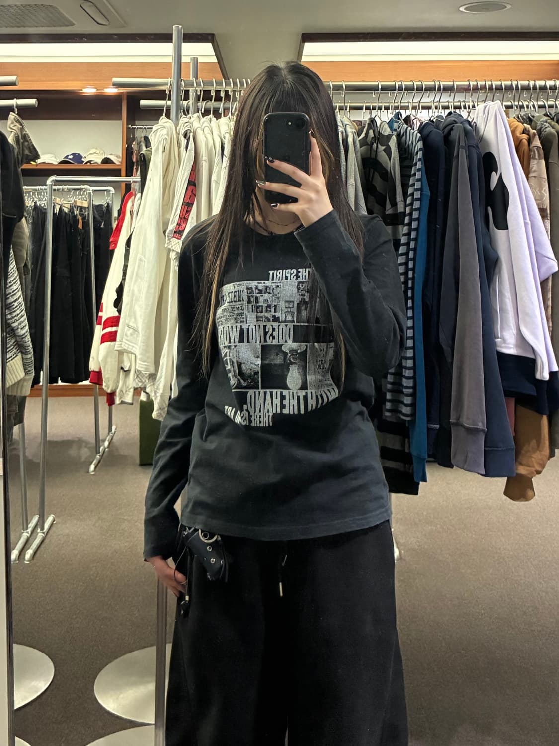 M)Japanese vintage 여성 프린팅 롱슬리브 상품이미지1