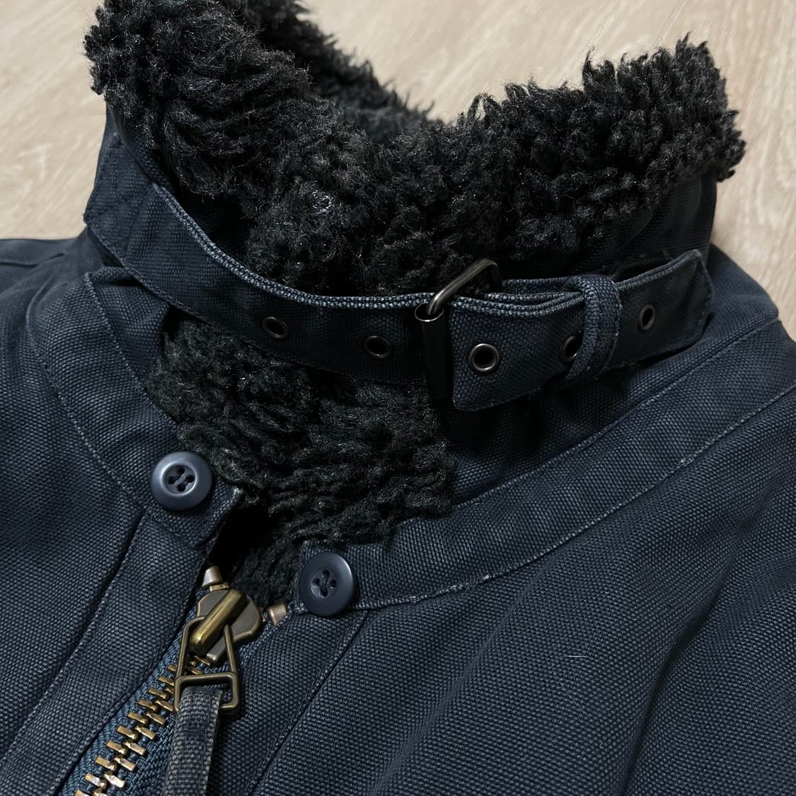 네버씬씽 NST 양털내피 퍼카라 덱자켓 L/100 상품이미지7