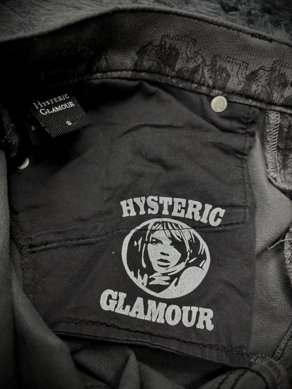 Hysteric Glamour 그레이 스컬 패턴 스키니진 상품이미지9
