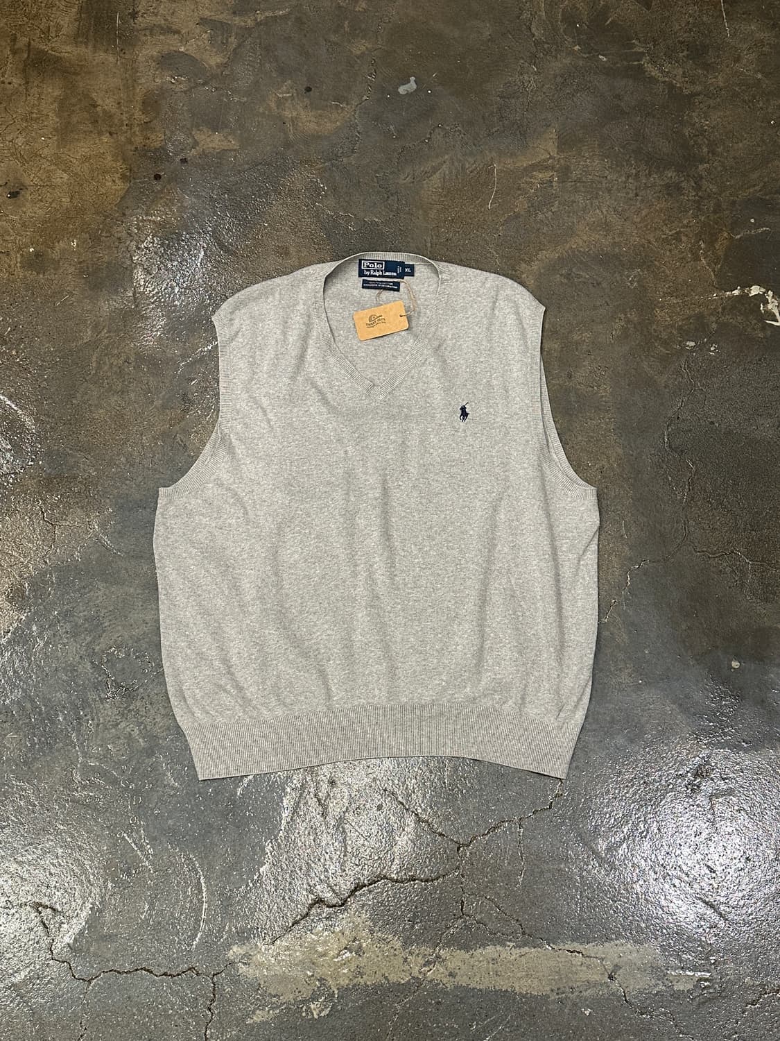 폴로 랄프로렌 브이넥 니트 조끼 XL 상품이미지1